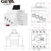Ізоляторний вимикач GEYA DB32R 1200V 32A 4P на DIN-рейку - geya3