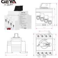 Купити Ізоляторний вимикач GEYA DB32R 1200V 32A 4P на DIN-рейку