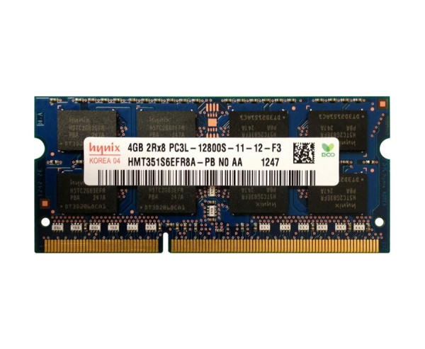 Купити Пам'ять для ноутбука Hynix SODIMM DDR3-1600 4Gb PC3L-12800S non-ECC Unbuffered (HMT351S6EFR8A-PB)