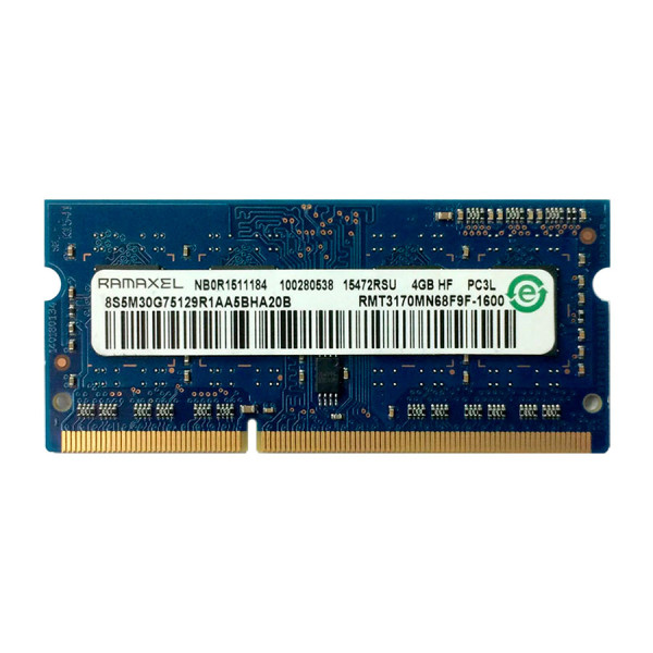 Купить Оперативная память Ramaxel SODIMM DDR3-1600 4Gb PC3L-12800S non-ECC Unbuffered (RMT3170MN68F9F-1600)