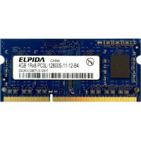 Пам'ять для ноутбука Elpida SODIMM DDR3-1600 4Gb PC3L-12800S non-ECC Unbuffered (EBJ40UG8EFU0-GN-F)