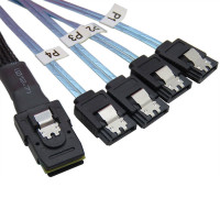 Купити Кабель SFF-8087 Mini-SAS to 4 SATA Splitter 0.5m