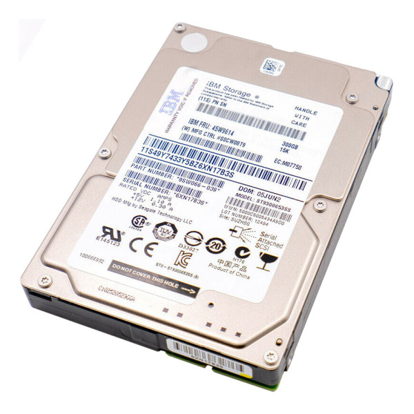 Купить Жесткий диск IBM 45W9614 300Gb 15K 6G SAS 2.5 (ST9300653SS)
