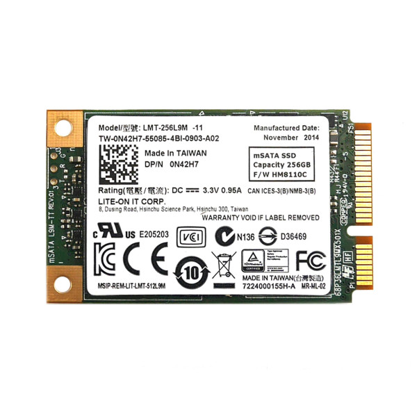 Купить SSD диск Lite-On 256Gb 6G SATA mSATA (LMT-256L9M-11)