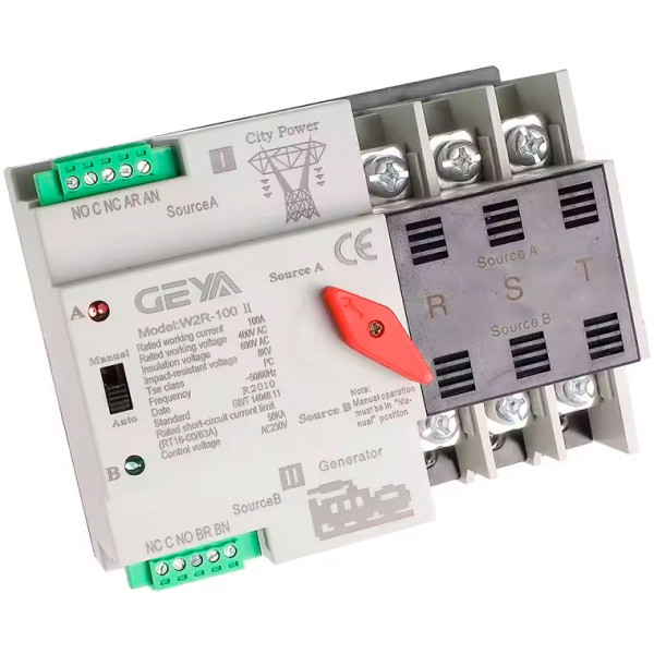 Купити Автомат введення резерву GEYA 230V 100А 3P (W2R-100)