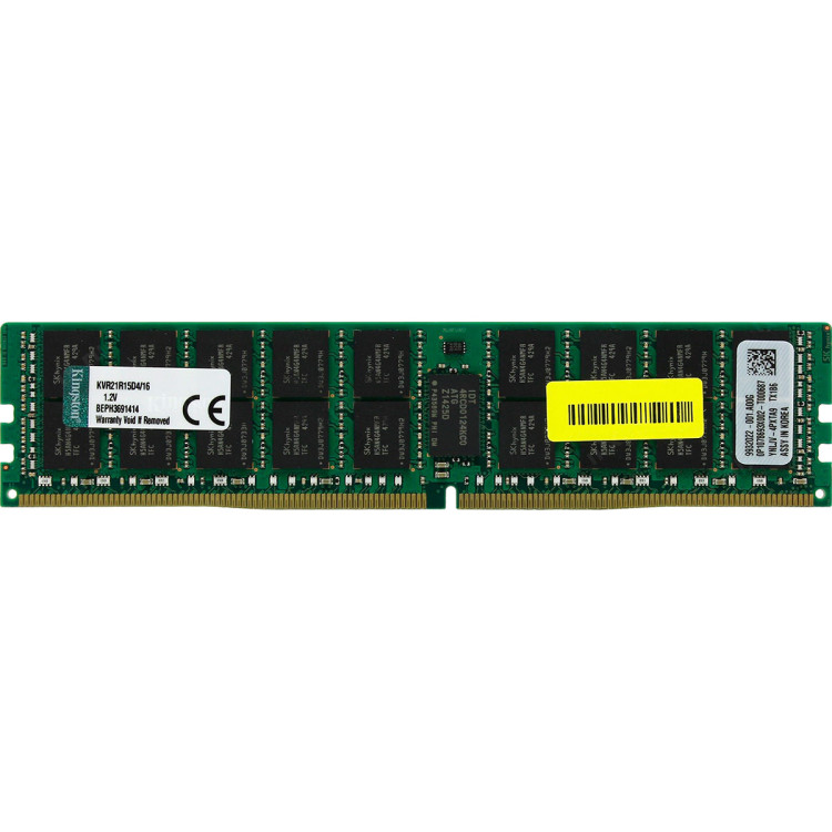 Пам'ять для сервера Kingston DDR4-2133 16Gb PC4-17000P ECC