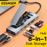 USB-хаб Essager 8-in-1 USB Type-C HUB Hard Disk Enclouser (ES-TA08) - Essager-8-in-1-USB-Type-C-HUB-M.2-Disk-Enclouser-(ES-TA08)-2