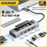 USB-хаб Essager 8-in-1 USB Type-C HUB Hard Disk Enclouser (ES-TA08) - Essager-8-in-1-USB-Type-C-HUB-M.2-Disk-Enclouser-(ES-TA08)-3