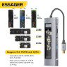 USB-хаб Essager 8-in-1 USB Type-C HUB Hard Disk Enclouser (ES-TA08) - Essager-8-in-1-USB-Type-C-HUB-M.2-Disk-Enclouser-(ES-TA08)-4